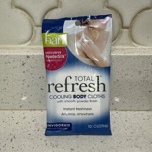 ban Total Refresh Cooling Body Cloths Invigorate 10 Cloths Clean Scent Sealed